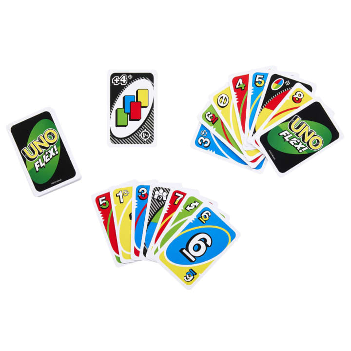 Uno Flex (Board Game) 2-8 Players 7+ years old (EN) Mattel