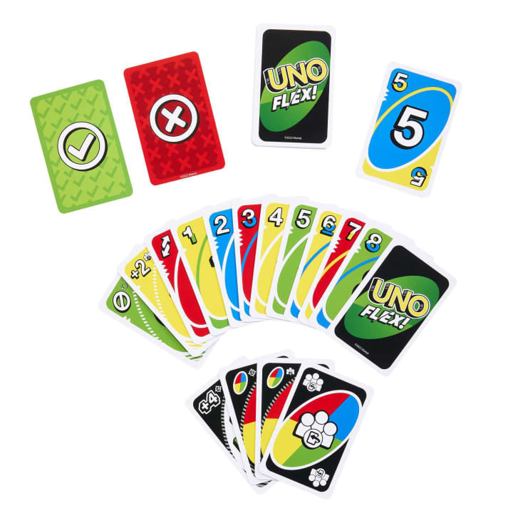 Uno Flex (Board Game) 2-8 Players 7+ years old (EN) Mattel