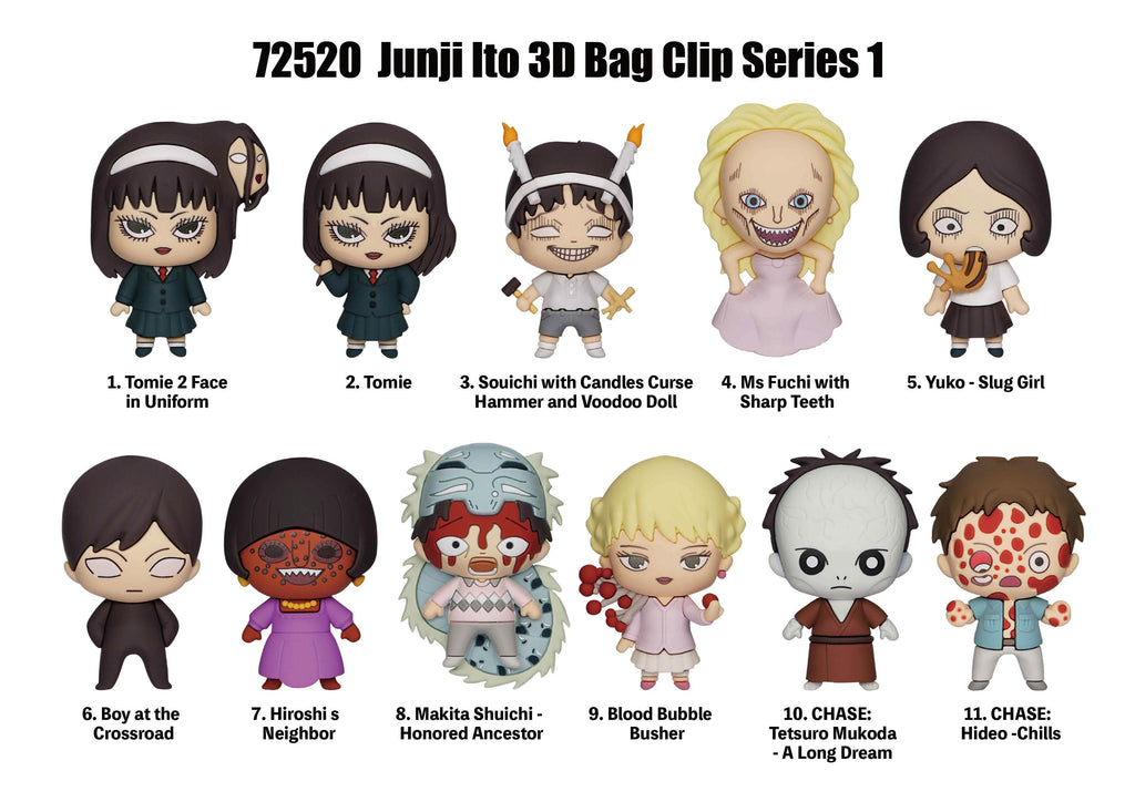 Junji Ito - Series 1 Foam Bag Clip Keychain (Random Content)