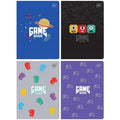 A5 Notebook, 32 sheets, three-line ruling, Interdruk "Game Over" (Set of 4)