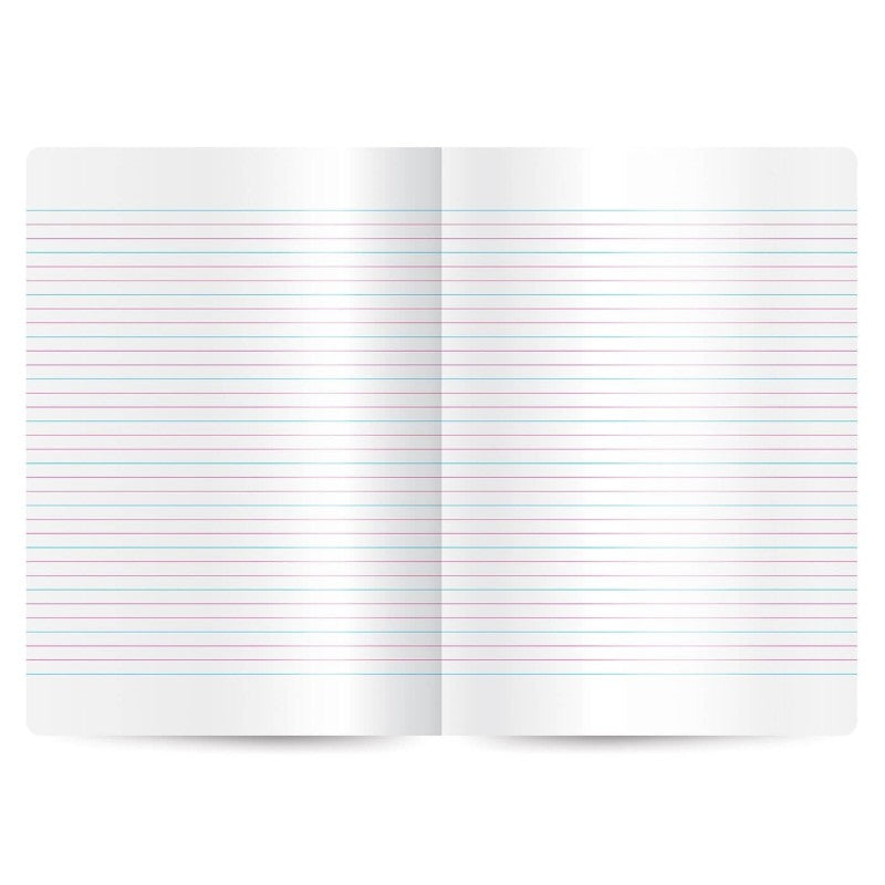 A5 Notebook, 32 sheets, three-line ruling, Interdruk "Game Over" (Set of 4)