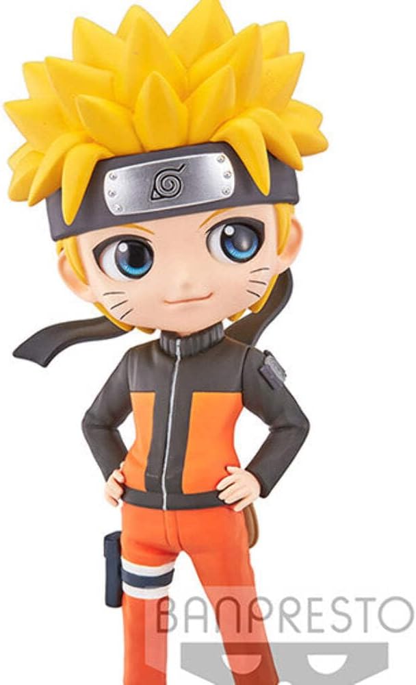 Bandai: Naruto Shippuden Q Posket Naruto Uzumaki Figure – Version A (14 cm)