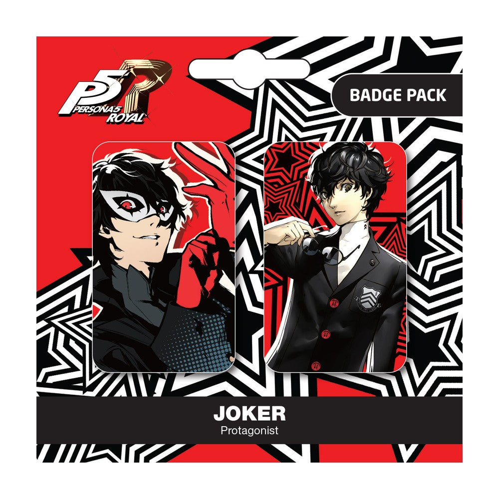 Popbuddies: Persona 5 Royal - Joker / Protagonist Badge Pack