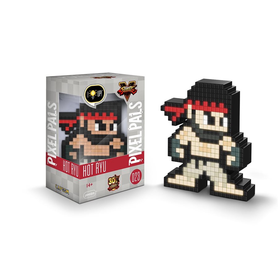 PIXEL PALS 023: Light Up Collectible Figures - Street Fighter - Hot Ryu
