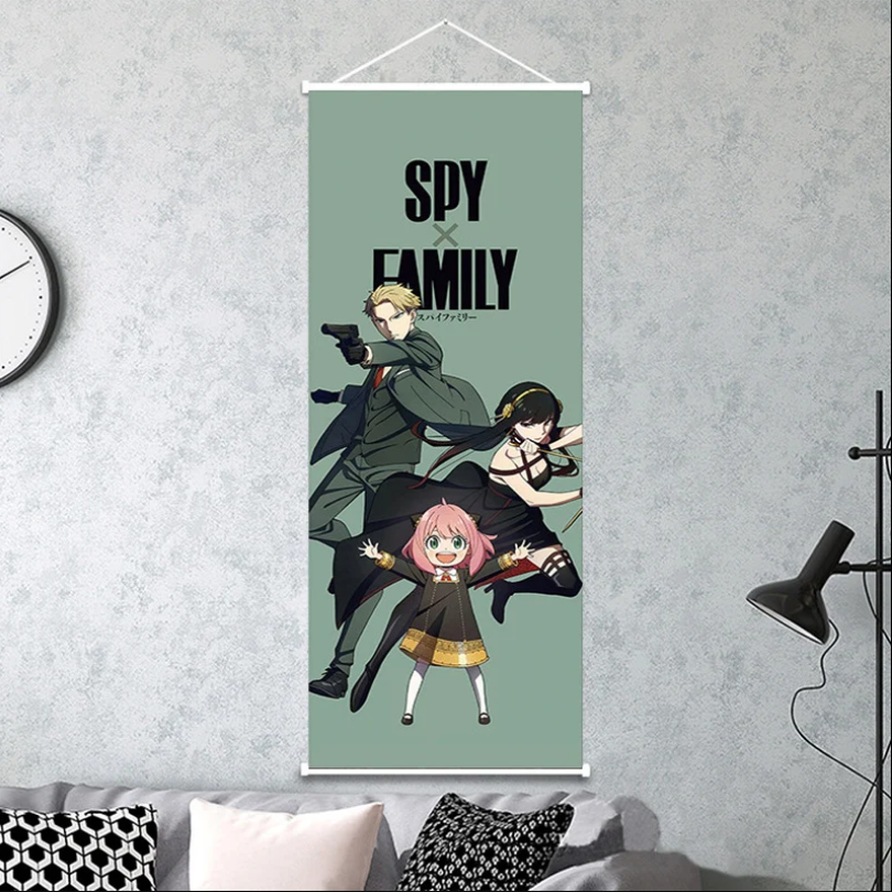Spy x Family Wall Scroll – Loid, Yor & Anya Forger