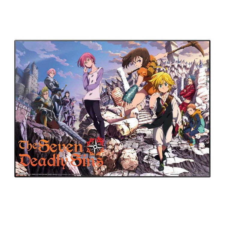 Grupo Erik: Plastic Desk Pad The Seven Deadly Sins Multicolored 49.5x34.5cm