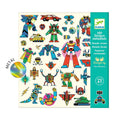 Djeco Robot Sticker - 160 Pieces