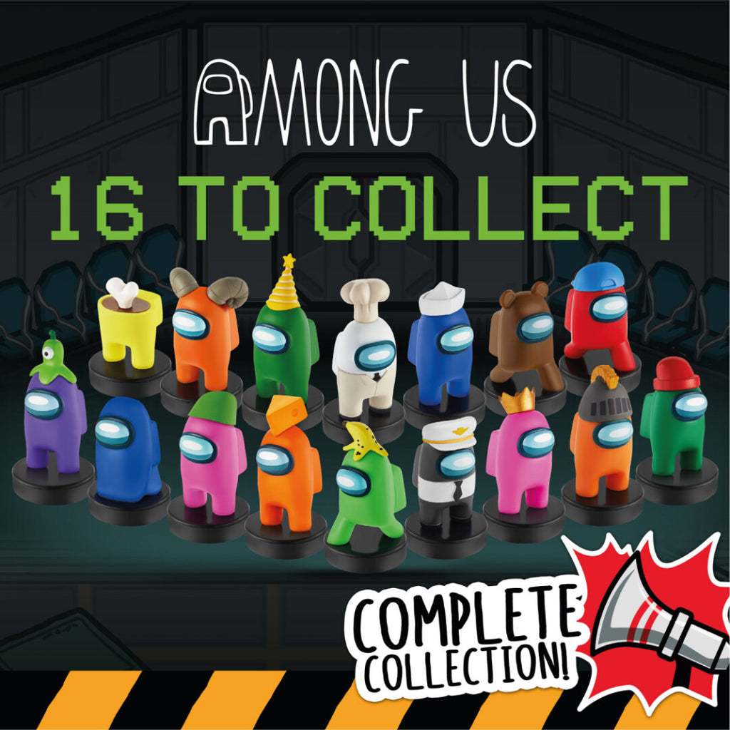 Toikido: AMONG US - Crewmate Stampers -1 pack -Series 2 - RARE - Orange Crewmate with Helmet