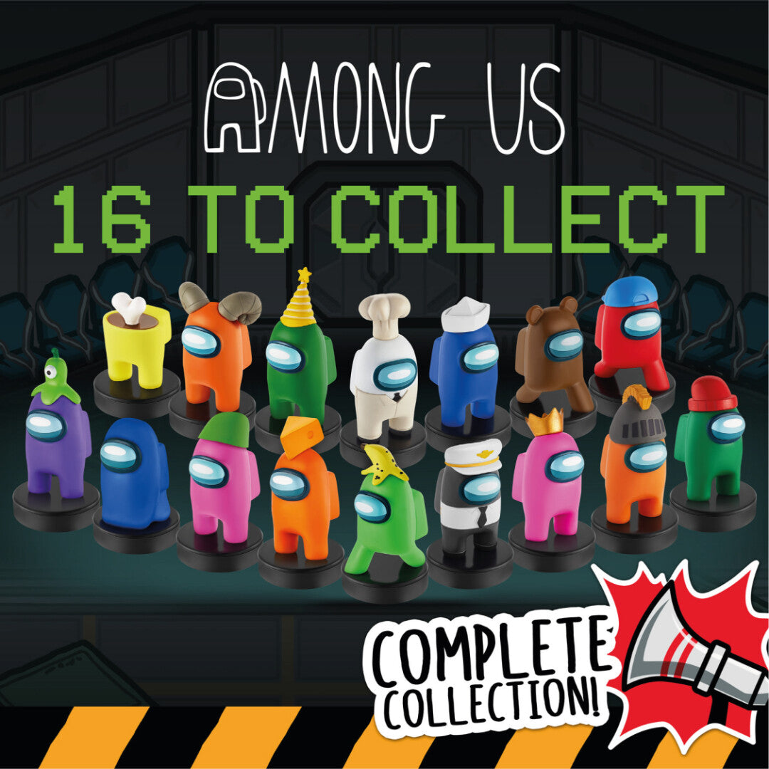 Toikido: AMONG US - Crewmate Stampers -1 pack -Series 2 - RARE - Orange Crewmate with Helmet