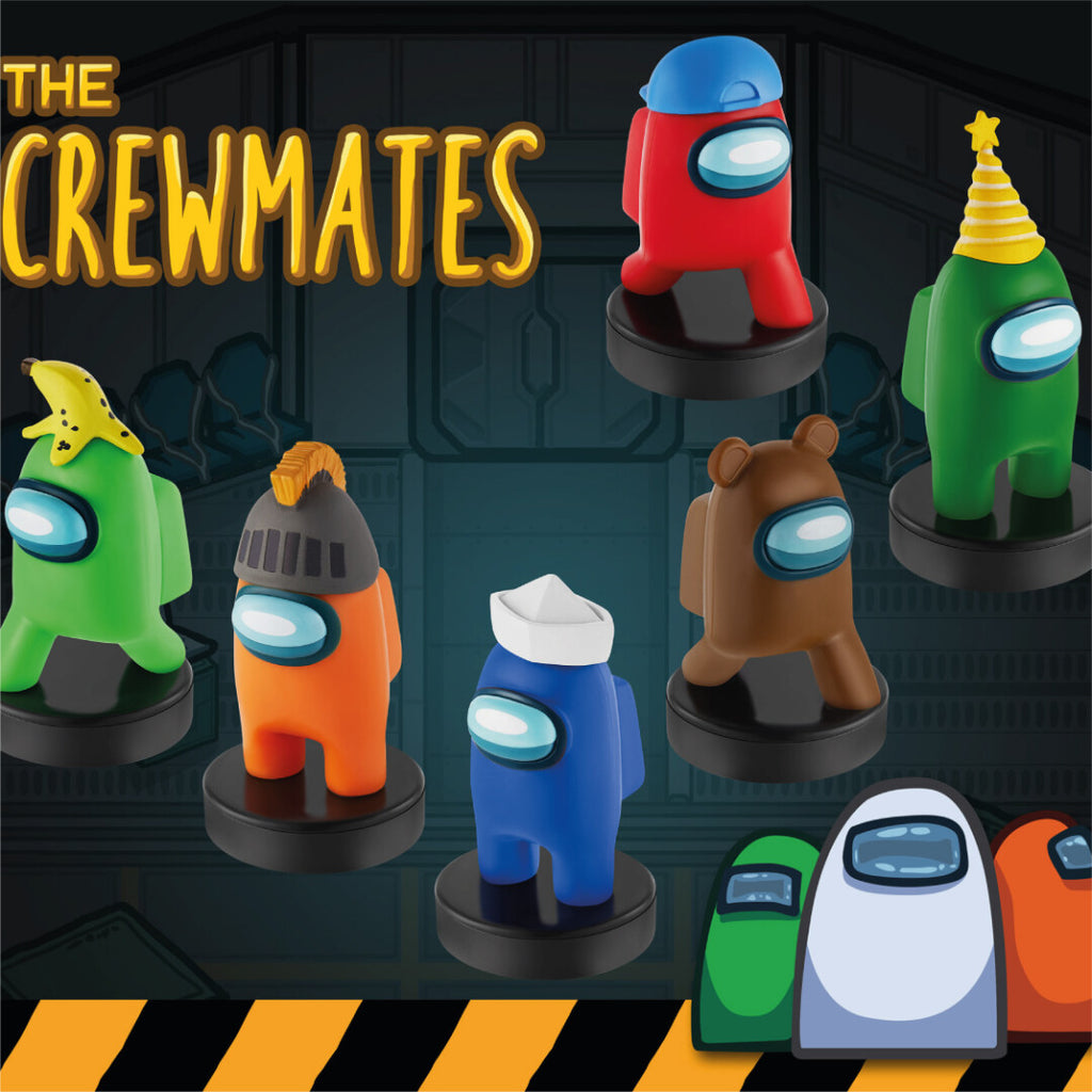 Toikido: AMONG US - Crewmate Stampers -1 pack -Series 2 - RARE - Orange Crewmate with Helmet