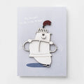Handmade 3D Wooden Romantic Card – Knight Bear Love Card