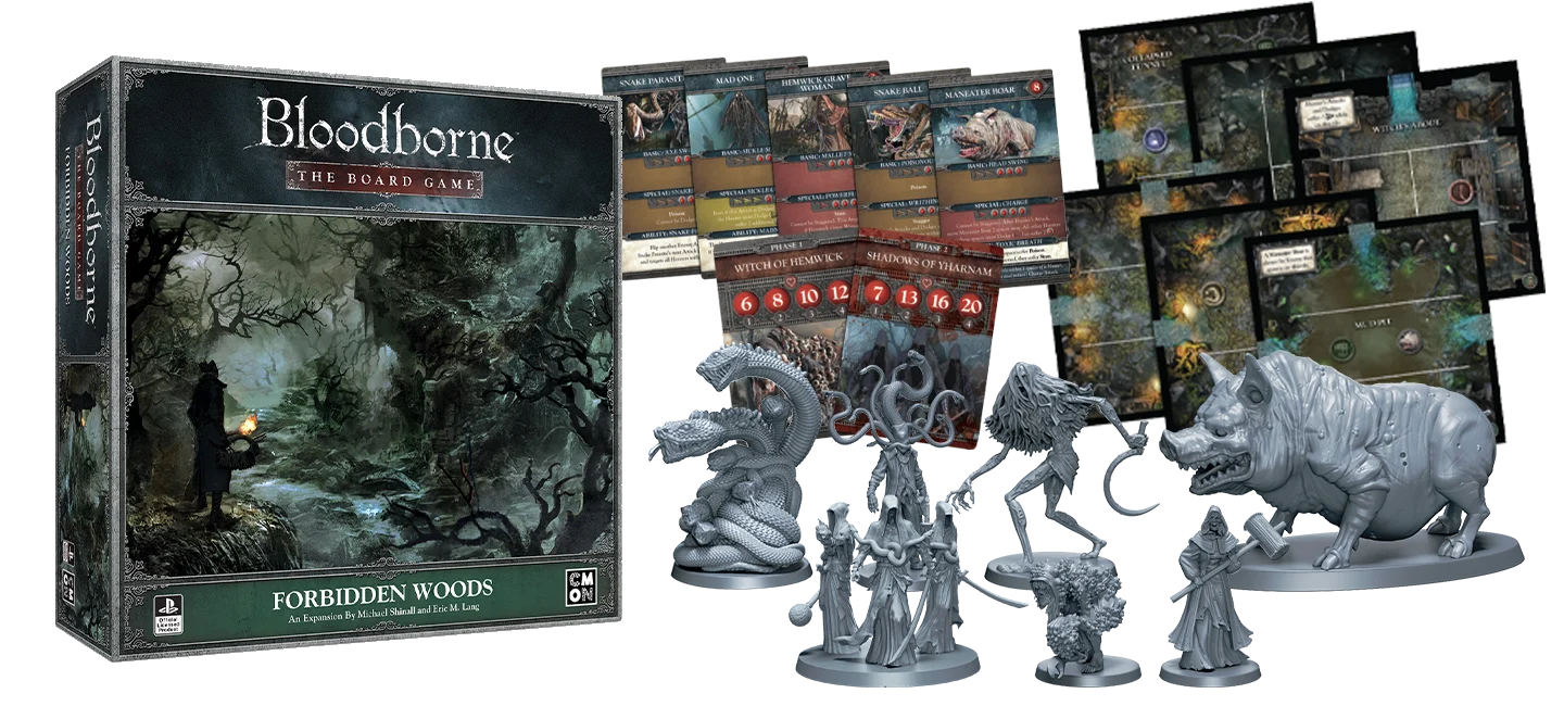 CMON - Bloodborne: The Board Game: Forbidden Woods (Expansion) (ENGLISH VERSION)