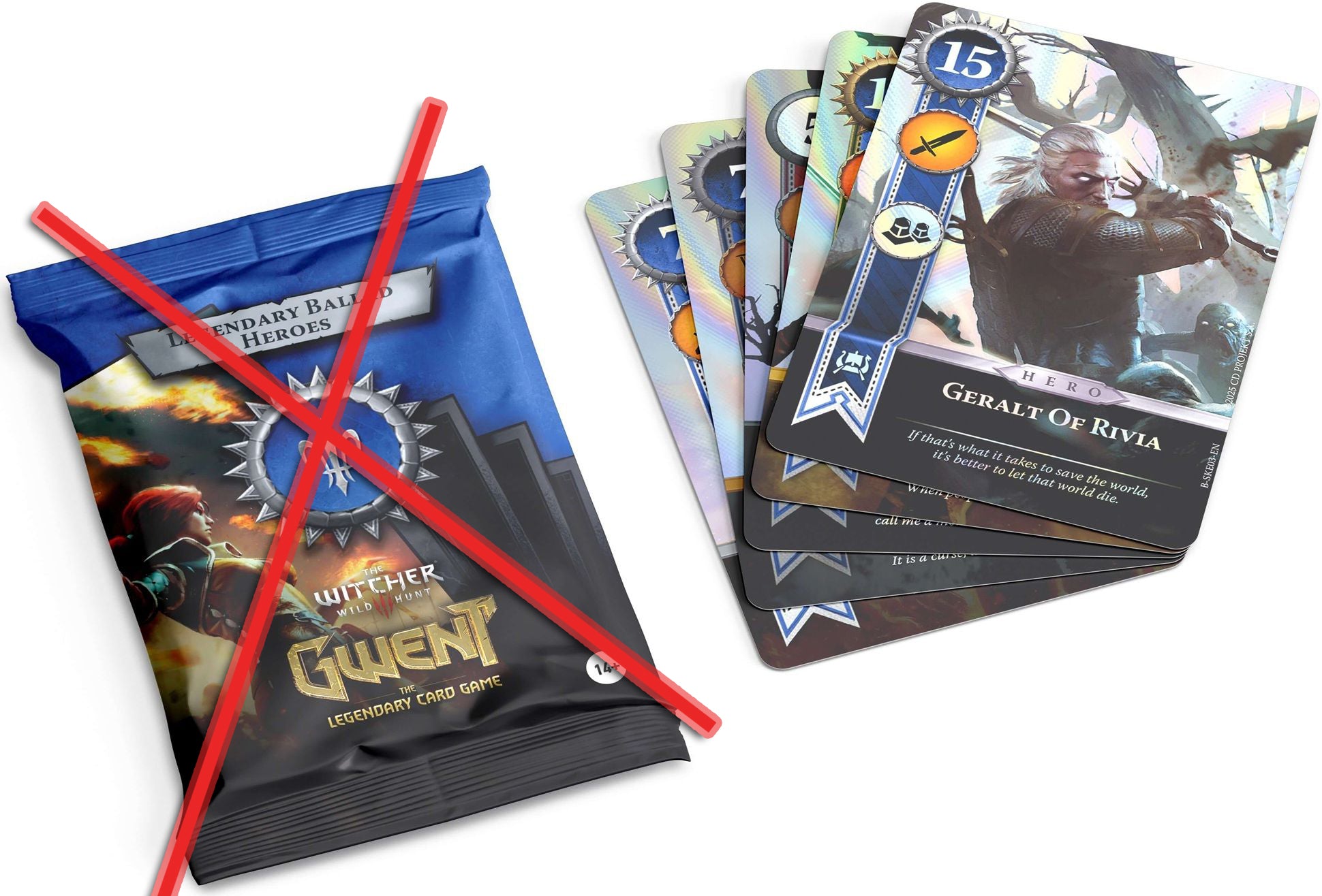 [NO BOX] Gwent: The Legendary Card Game (expansion set) - Legendary Ballad Heroes -Northern Realms Faction (English Ver.)