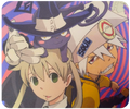 Soul Eater Mouse Pad - Maka, Soul, Blair (cat) - 24x20 cm