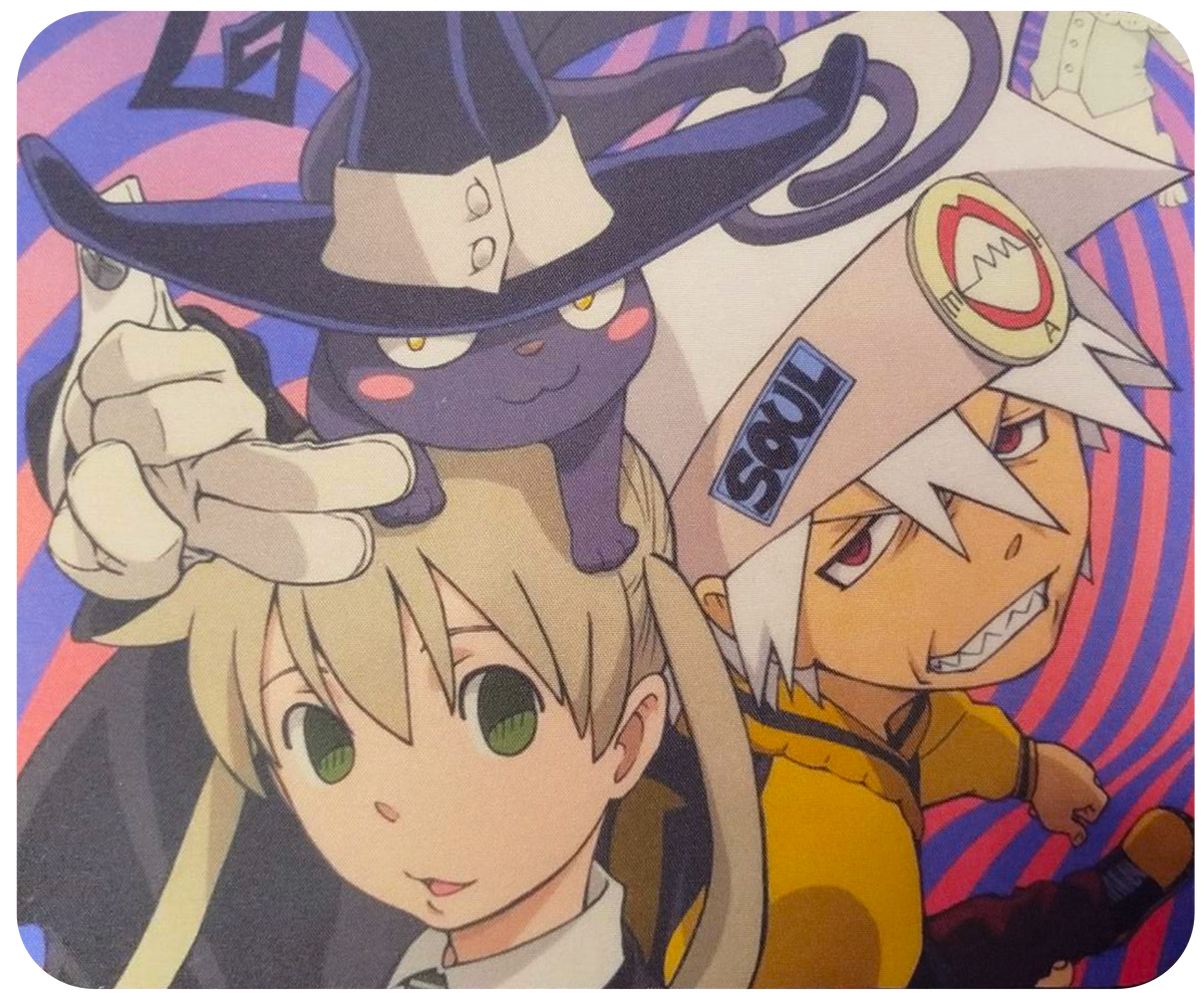 Soul Eater Mouse Pad - Maka, Soul, Blair (cat) - 24x20 cm
