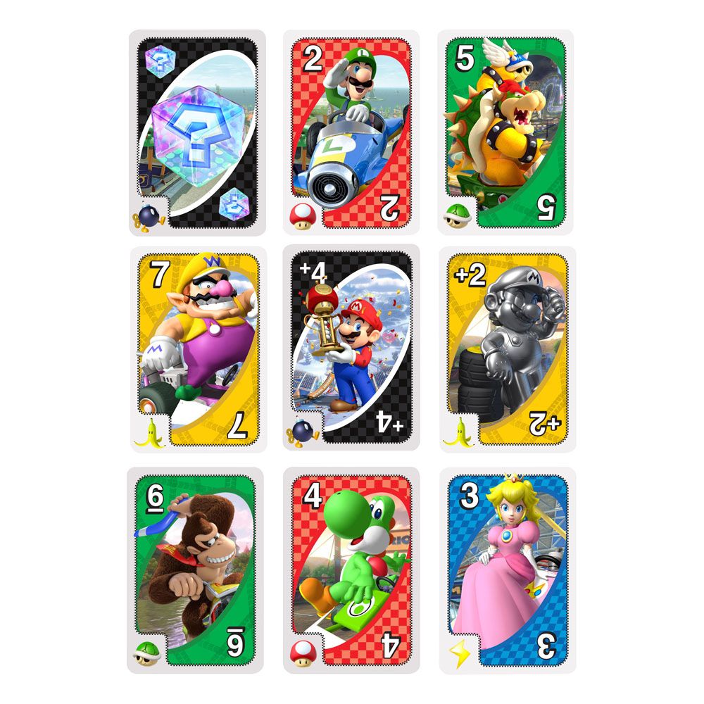 UNO Mariokart (card game) 2-10 players - 7+ years old - Mattel